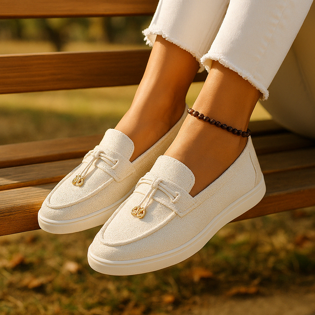 Damskor Läder Loafers Elegant och Bekväm-3