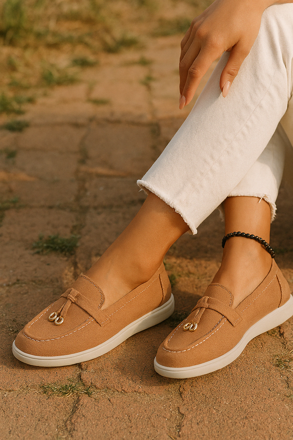 Damskor Läder Loafers Elegant och Bekväm-2