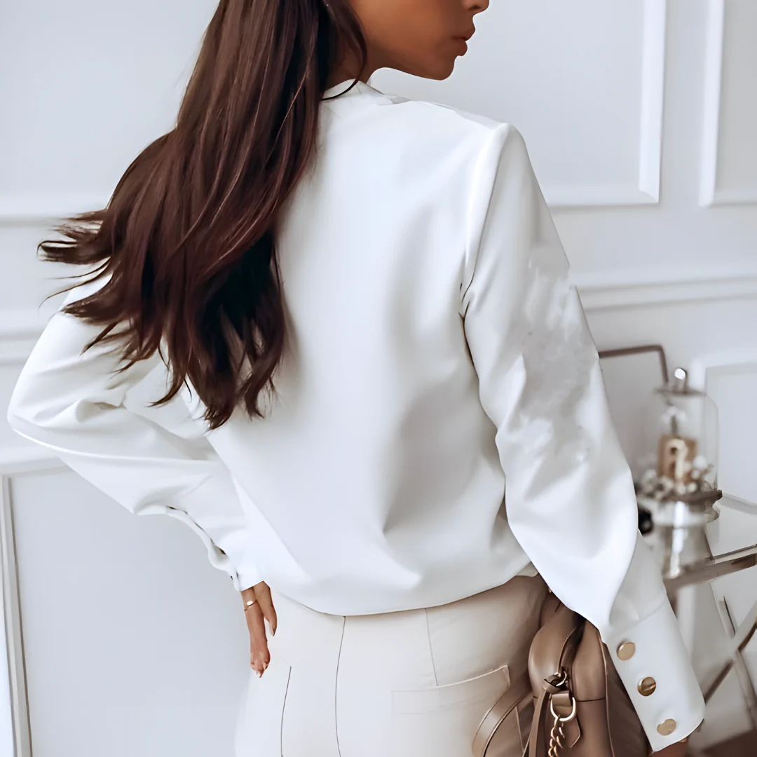 Dam Blus Lätt Material Klassisk Design