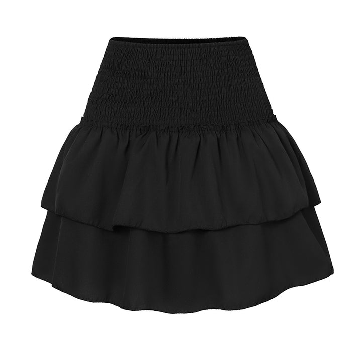 Dam Bomull Boho Kjol med Ruffles