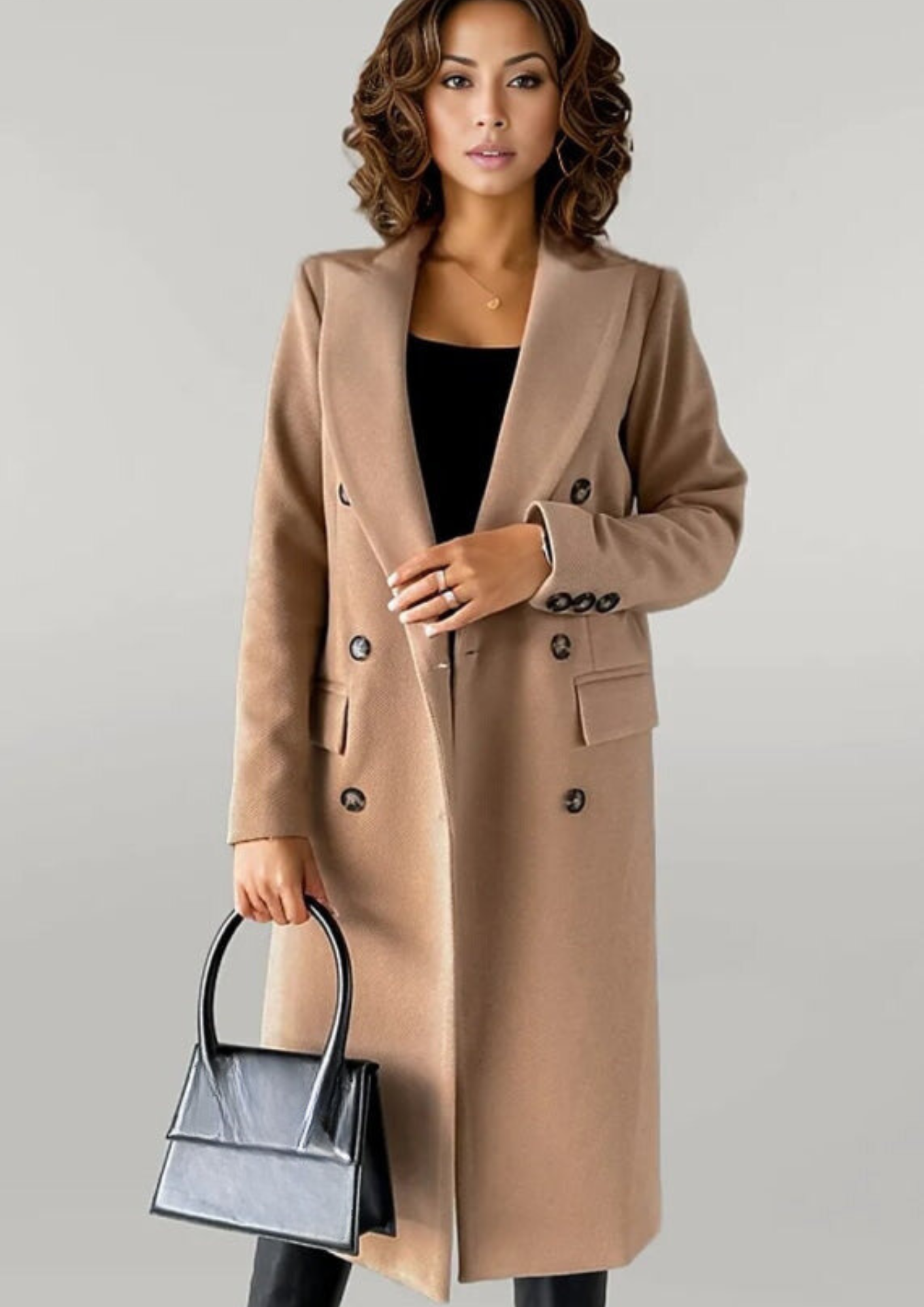 Dam Kappa i Lyxigt Material för Elegant Stil