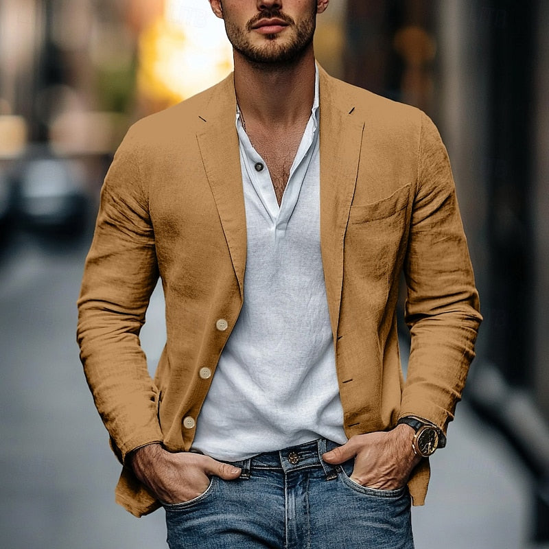 Dam Linblazer - Elegant och Trendig Sommar Blazer