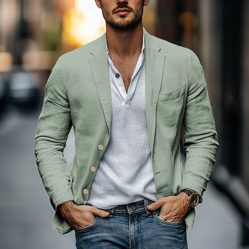 Dam Linblazer - Elegant och Trendig Sommar Blazer