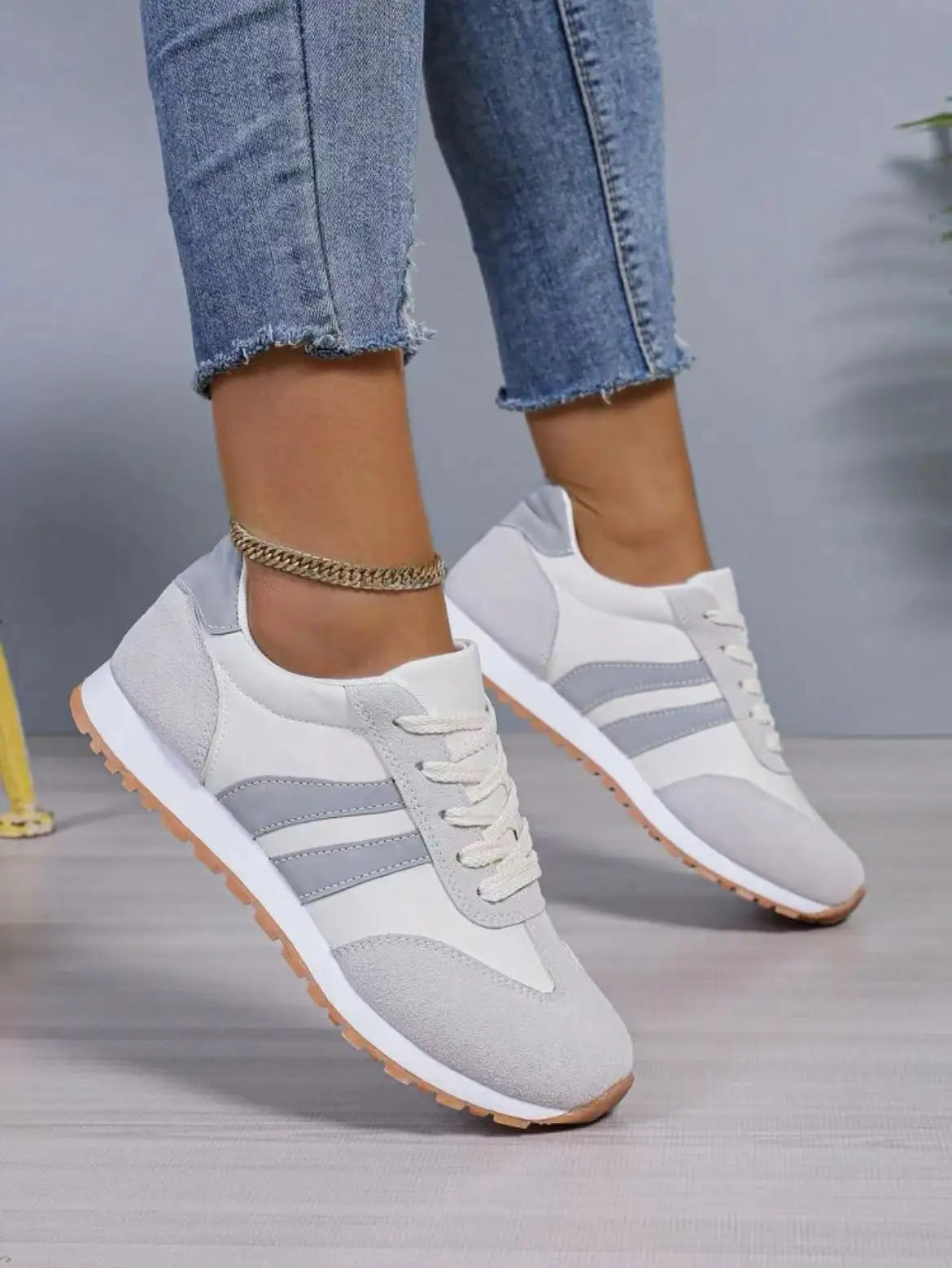 Dam Sneakers Mocka Låg Topp