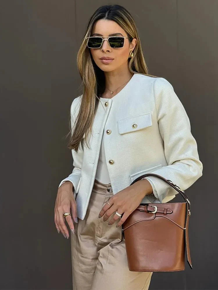 Dam Tweed Blazer Skräddarsydd