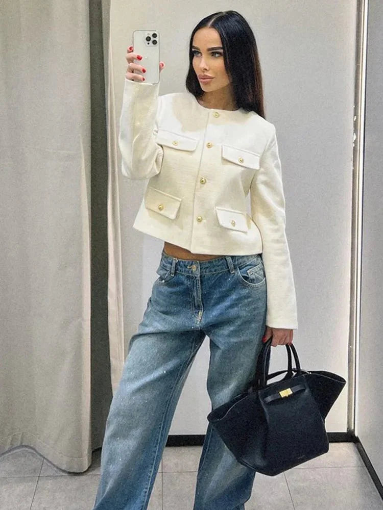 Dam Tweed Blazer Skräddarsydd