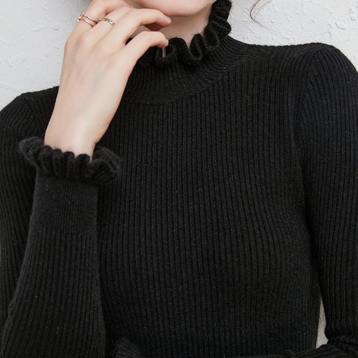 Dam Turtleneck Tröja i Kashmir för Elegant Komfort 8