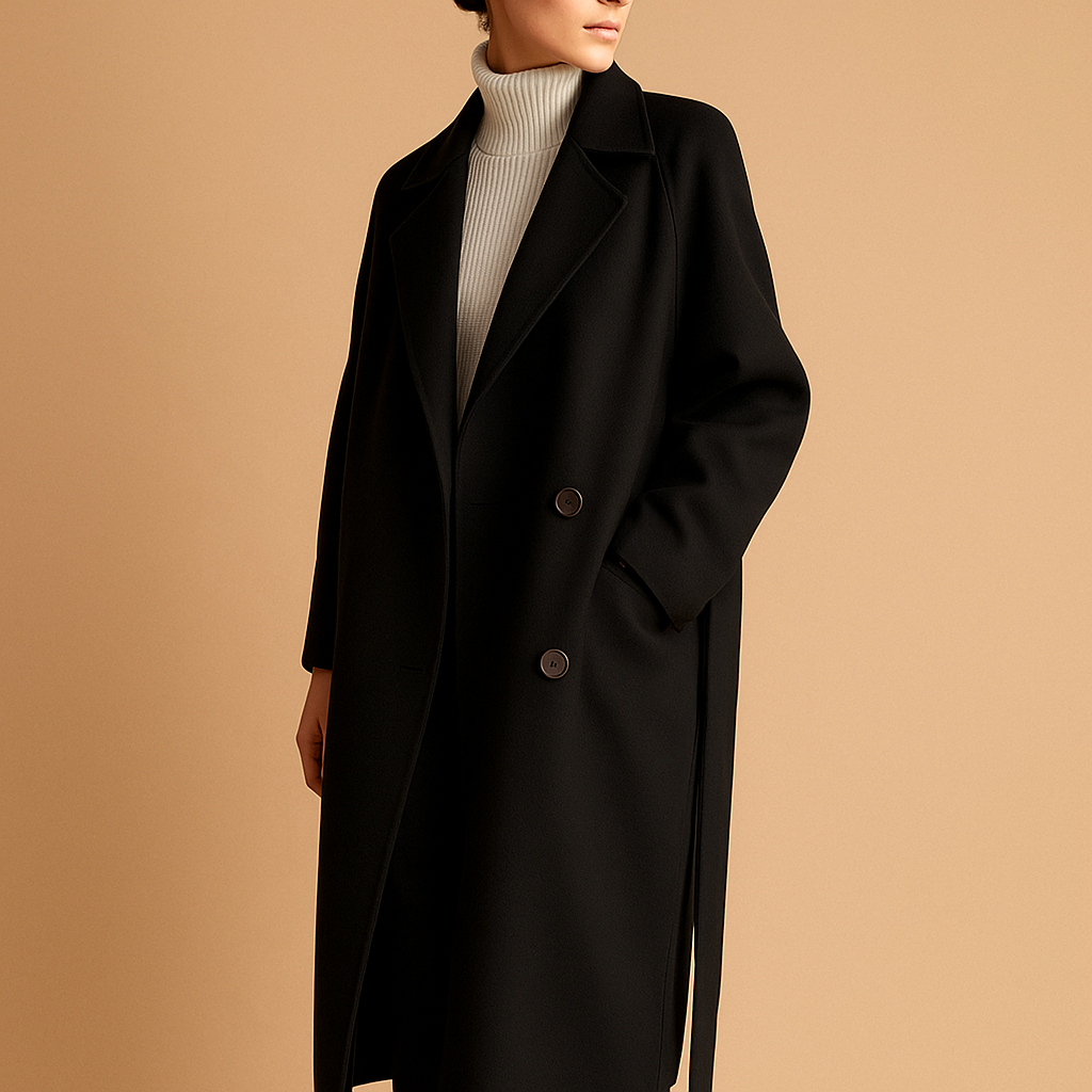 Dam lång vinterjacka med elegant design