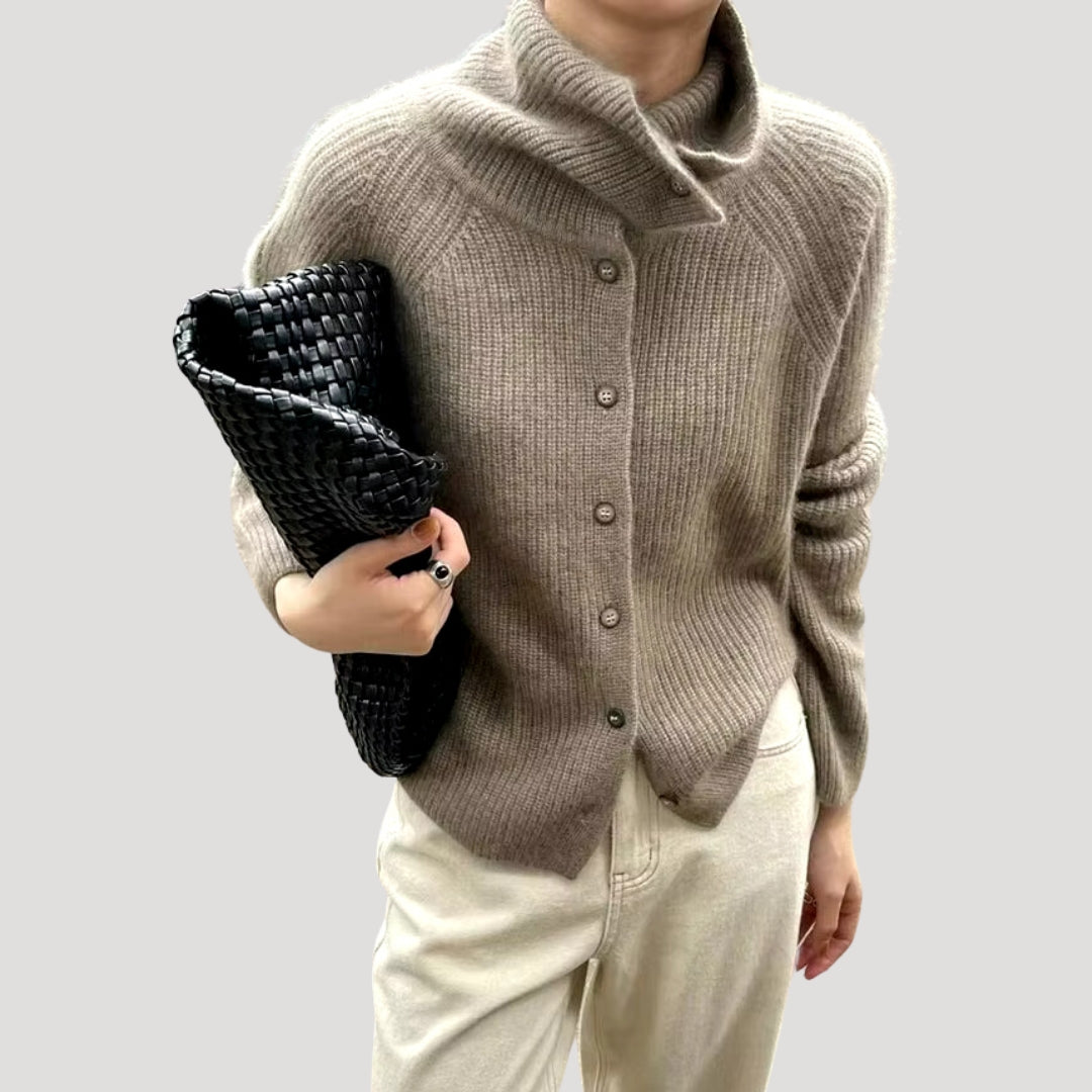 Damens Chunky Knit Cardigan 0