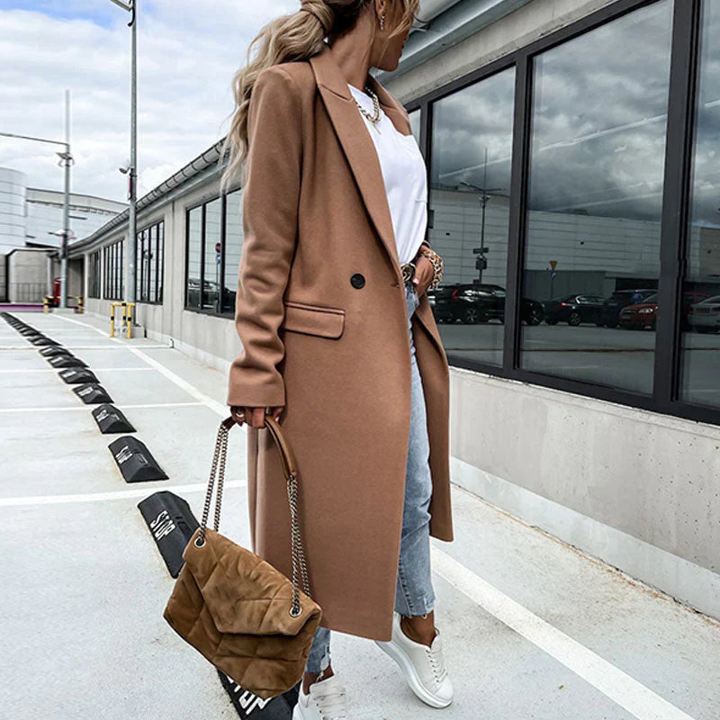 Damernas Eleganta Trenchcoat