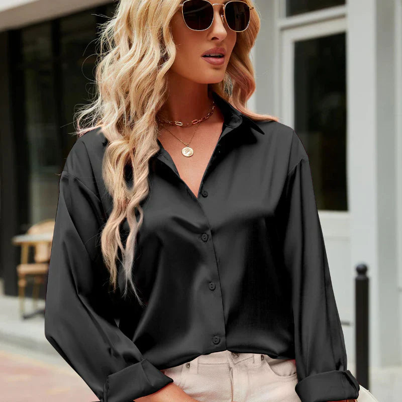 Damsatinblus – Elegant & Luftig Sommarstil
