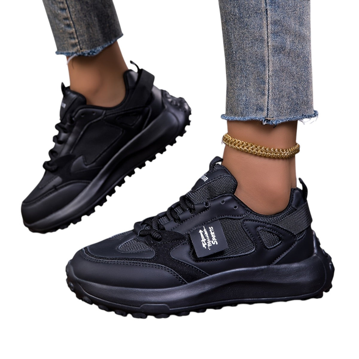 Damsneakers – Hög Sula för Trendig Komfort