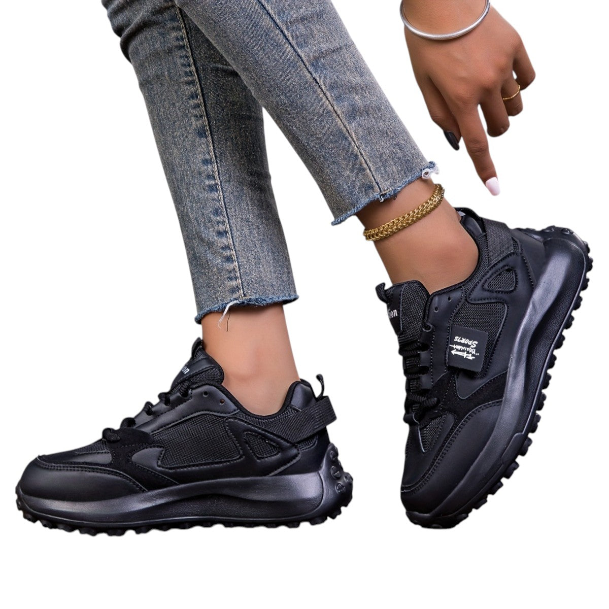 Damsneakers – Hög Sula för Trendig Komfort