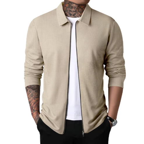 Danilo | Casual Cardigan med krage och dragkedja