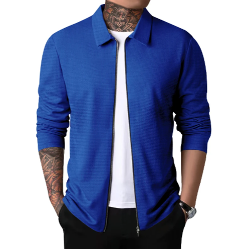 Danilo | Casual Cardigan med krage och dragkedja