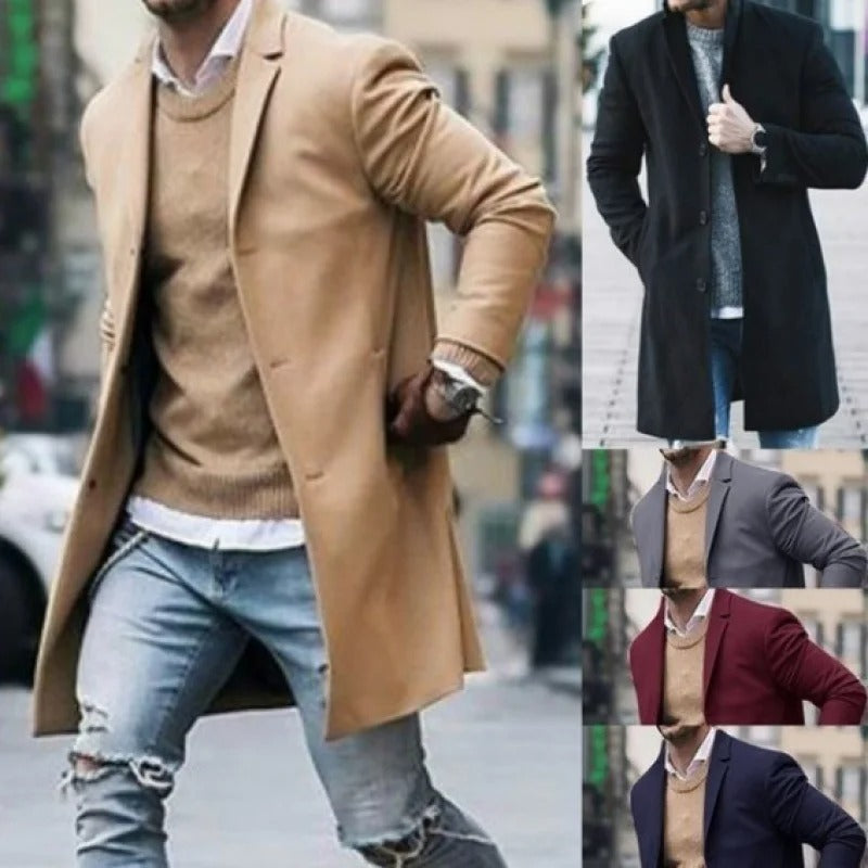David | Slim Fit Ull Vindresistent Herrjacka