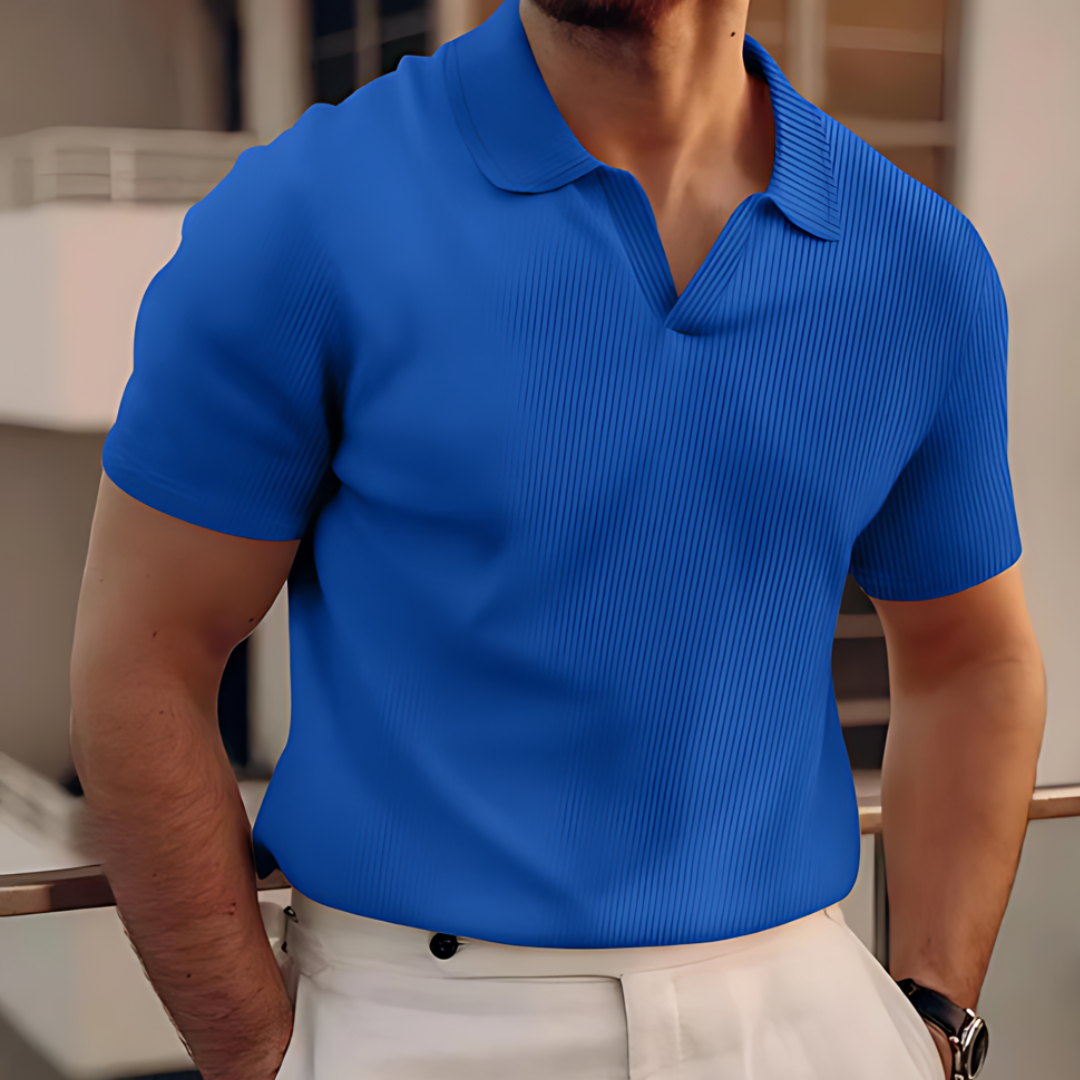 Donny | Basic V-Hals Sommar Polo Shirt