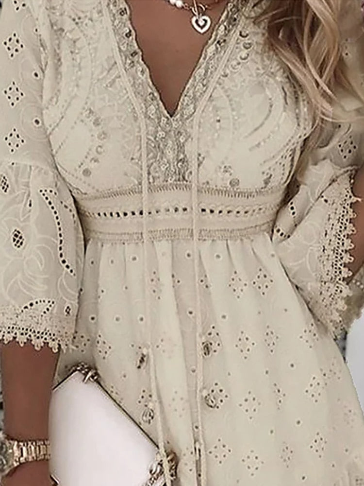 Élise spetsklänning – somrig boho-elegans