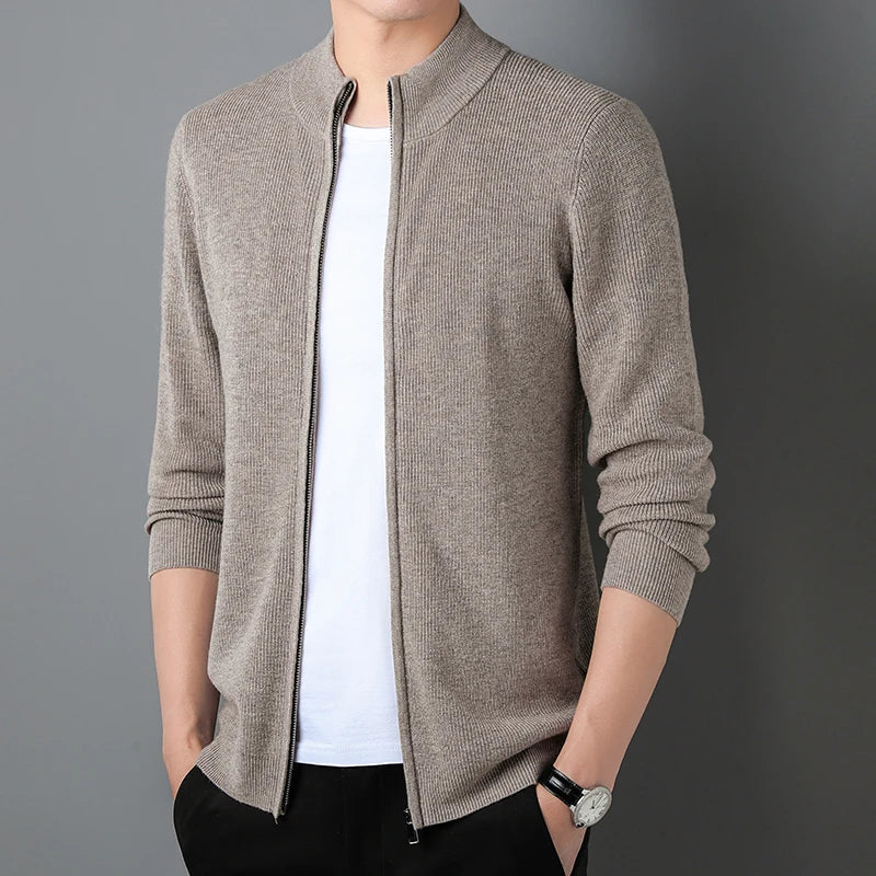 Erik | Cashmere Zip-Cardigan