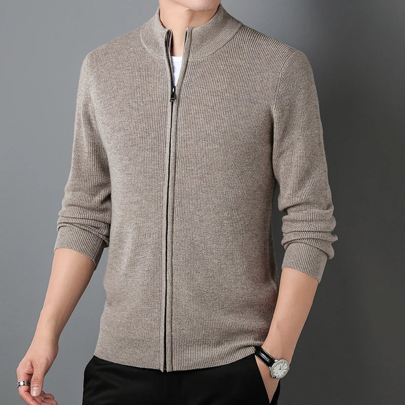 Erik | Cashmere Zip-Cardigan
