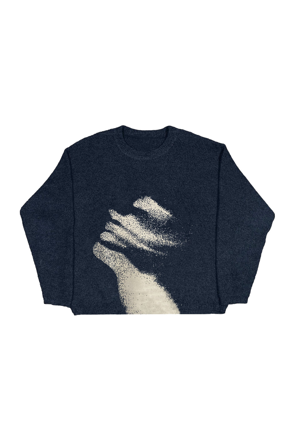 Gant Herr Tröja, Grafisk Stickad Crewneck Pullover 0