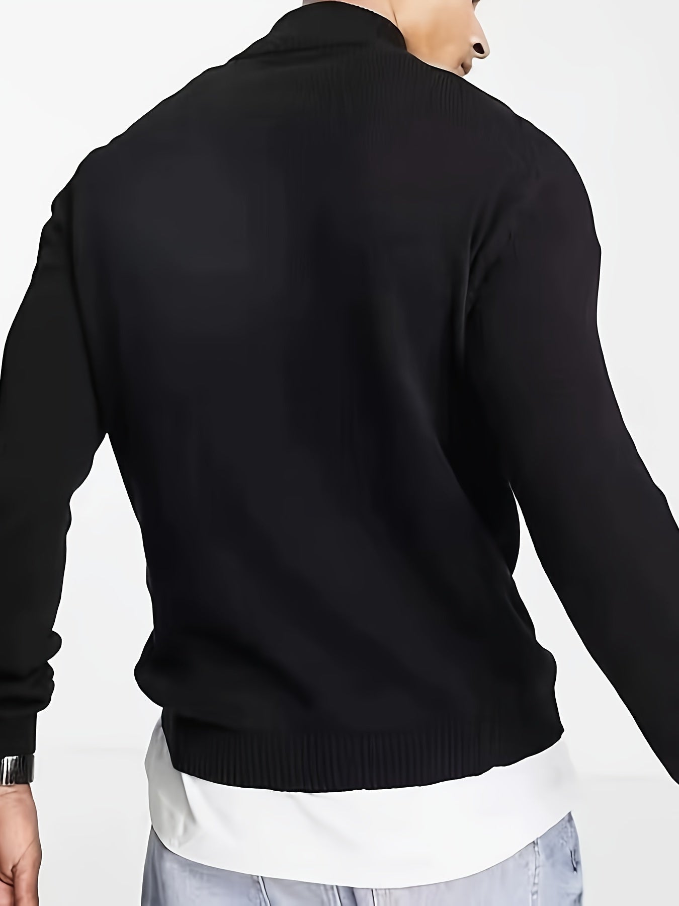 Henrik | Halv-Zip Stickad Tröja