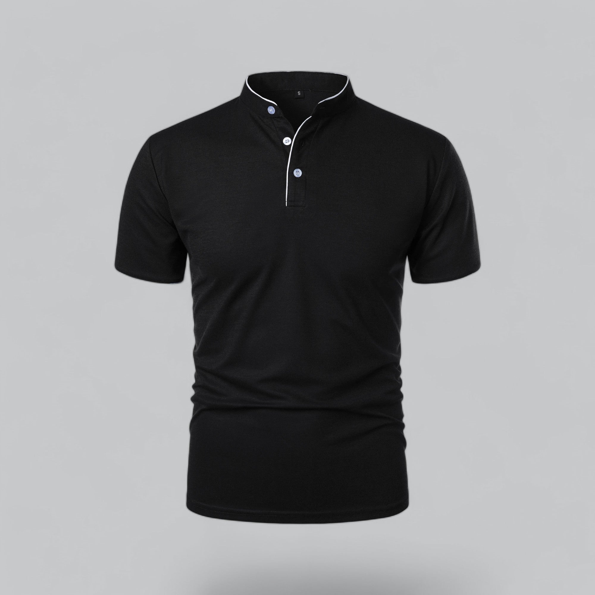Herr Bomull Polo Skjorta Med Modern Stil