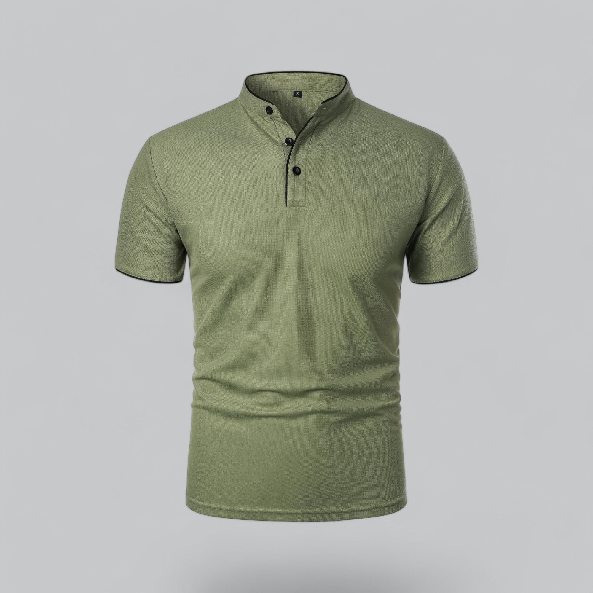 Herr Bomull Polo Skjorta Med Modern Stil