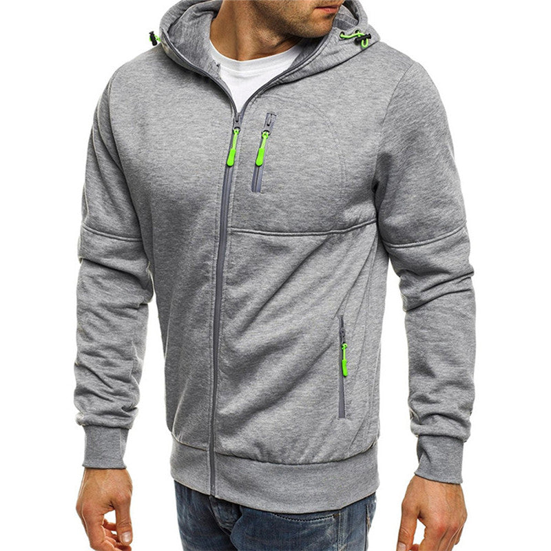 Herr Fleece Huvtröja Med Huva