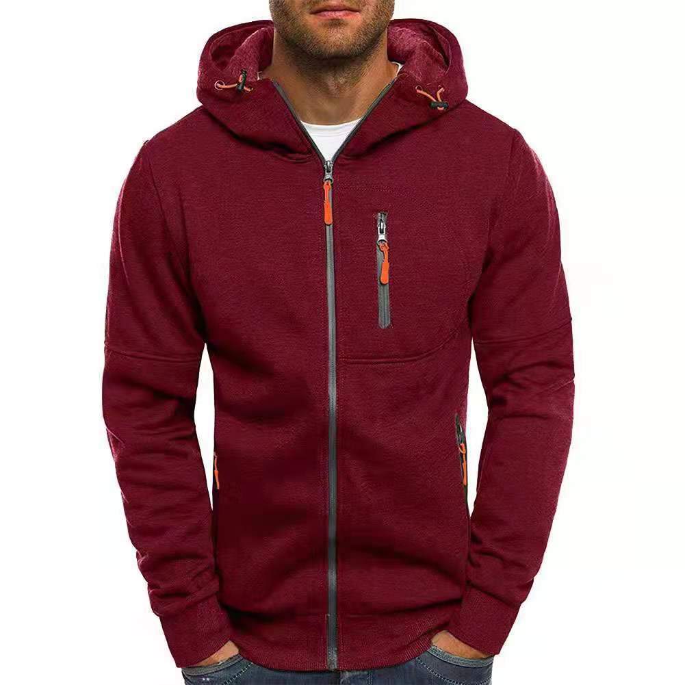 Herr Fleece Huvtröja Med Huva