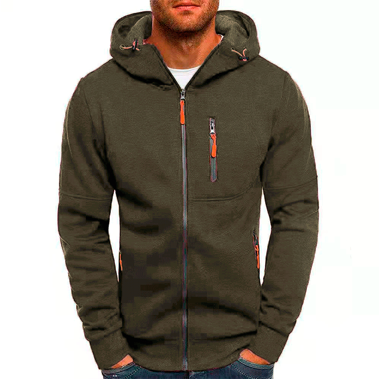 Herr Fleece Huvtröja Med Huva