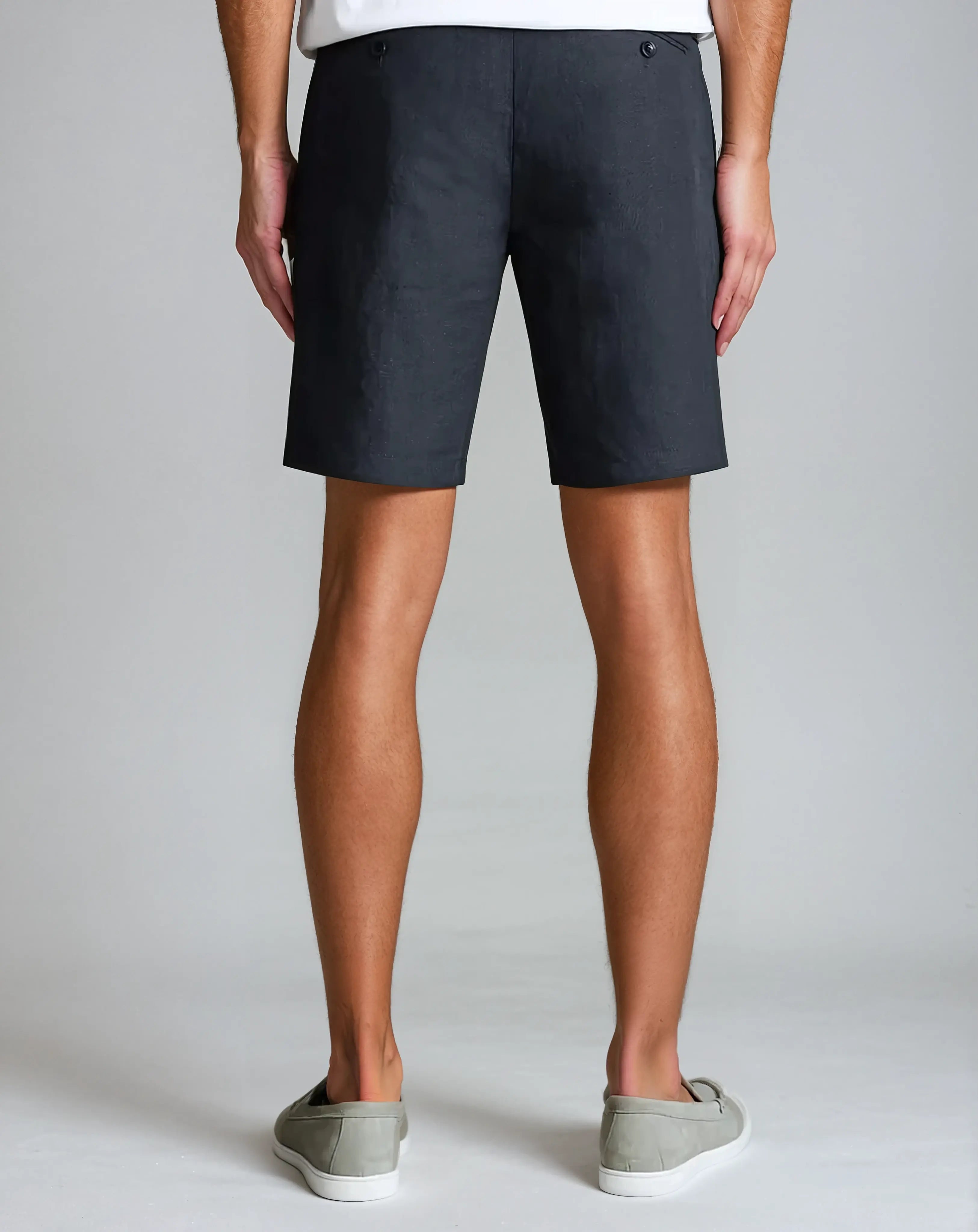 Herr Linneshorts 100% Lin Minimalistisk Design