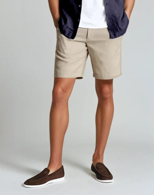 Herr Linneshorts 100% Lin Minimalistisk Design