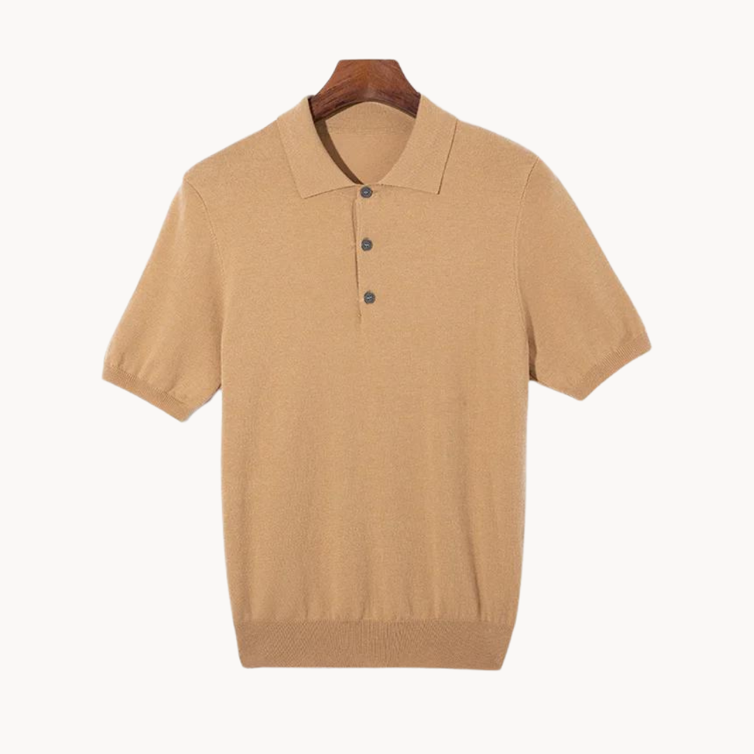 Herr Polo T-shirt i Ull för Komfort och Fräschör