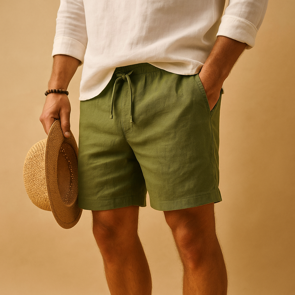 Herr Shorts med Justerbar Midja för Sommar och Fritid
