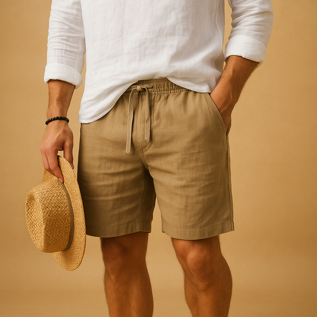 Herr Shorts med Justerbar Midja för Sommar och Fritid