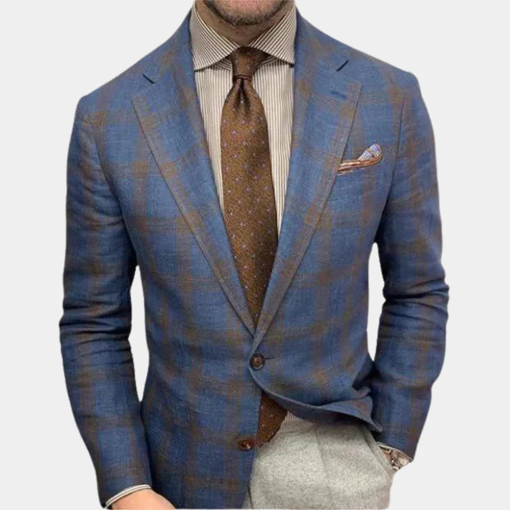 Herr Slim Fit Blazer för Casual Stil