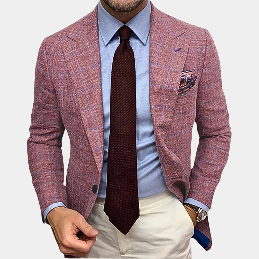 Herr Slim Fit Blazer för Casual Stil