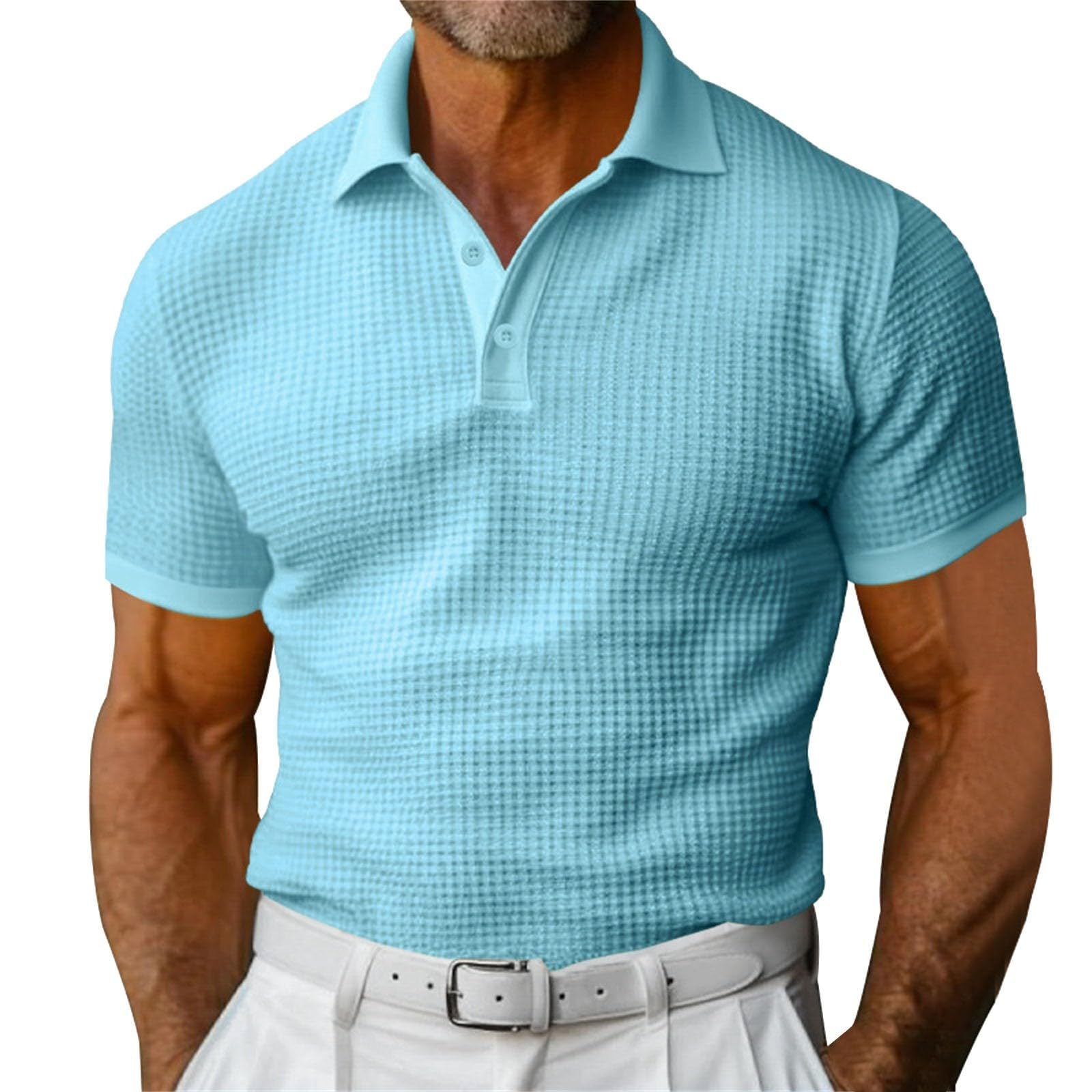 Herr Slim Fit Bomull Polo Skjorta