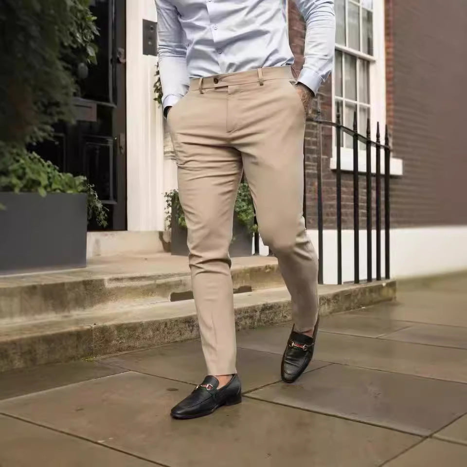 Herr Slim Fit Byxor Bomullsmix