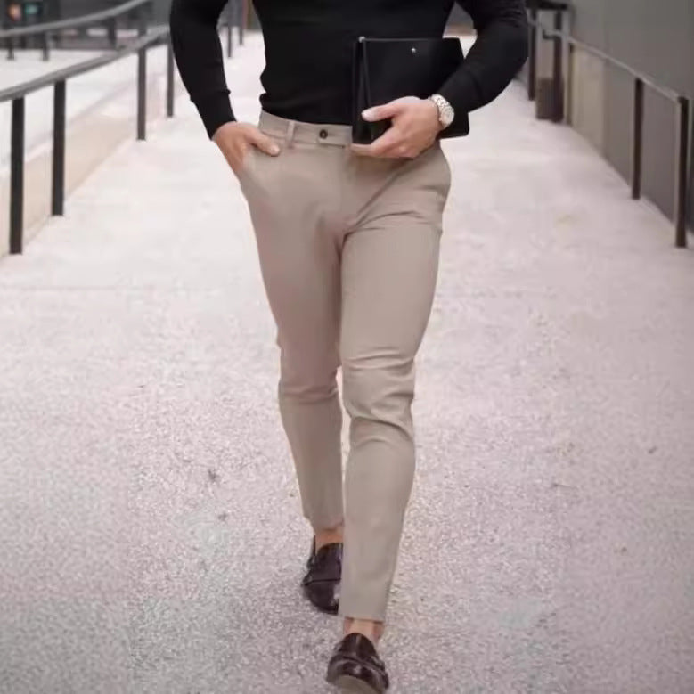 Herr Slim Fit Byxor Bomullsmix