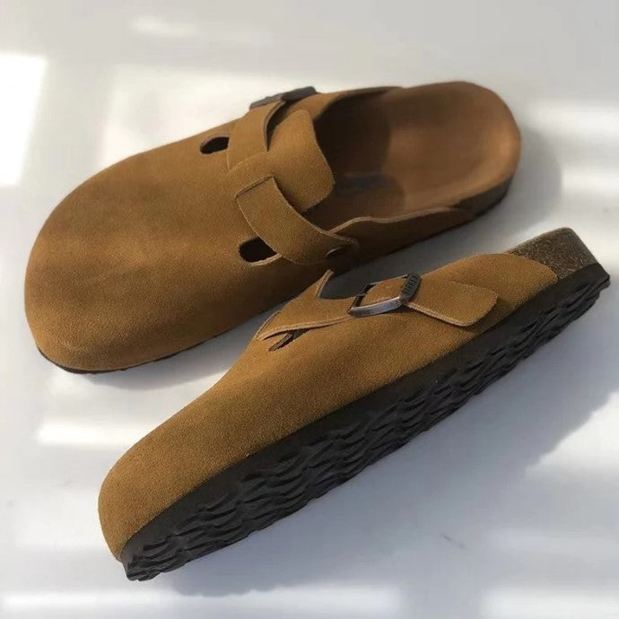 Herr Slip On Skor med Justerbart Spänne för Alla Tillfällen