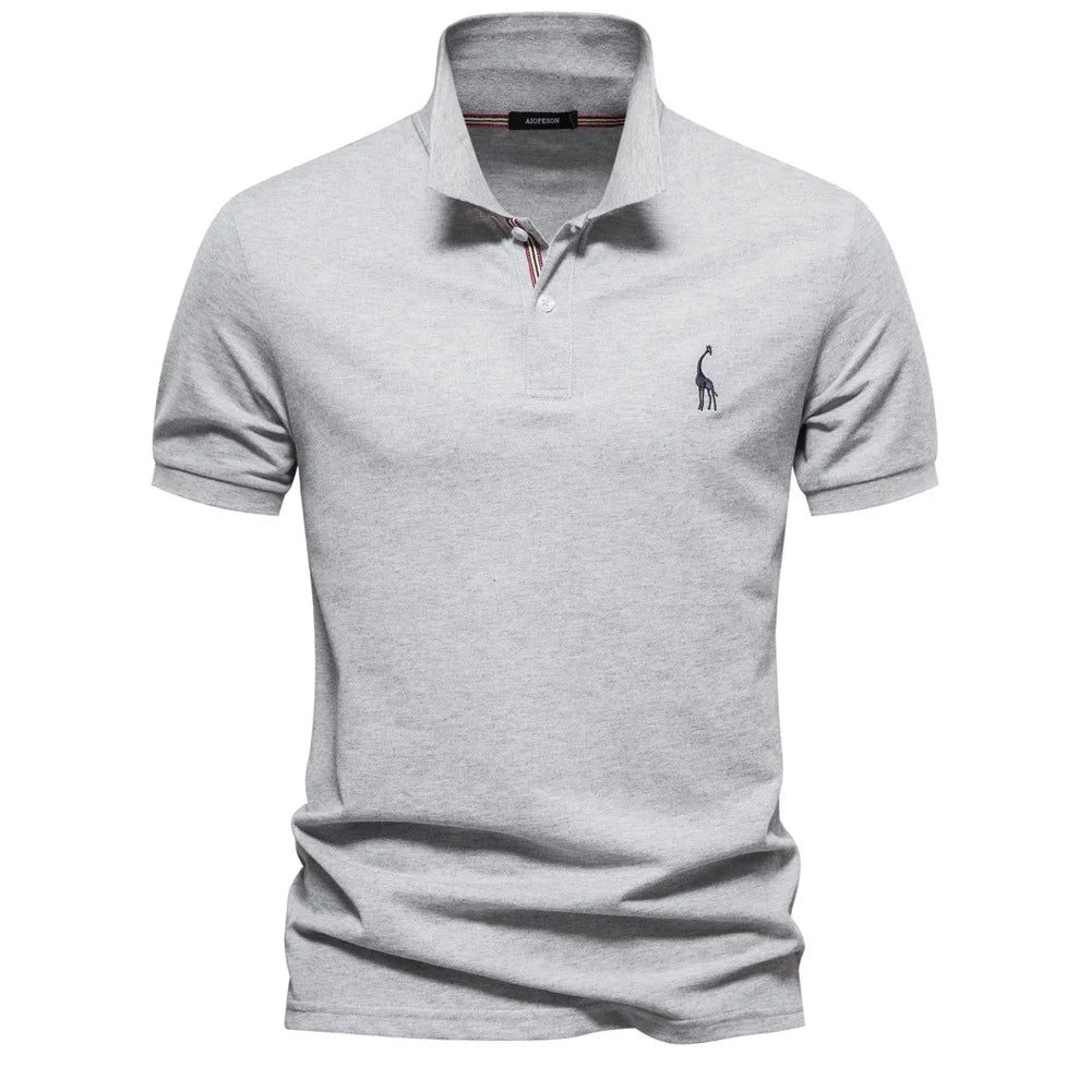 Herr Smal Fit Polo Skjorta Andningsbart Tyg