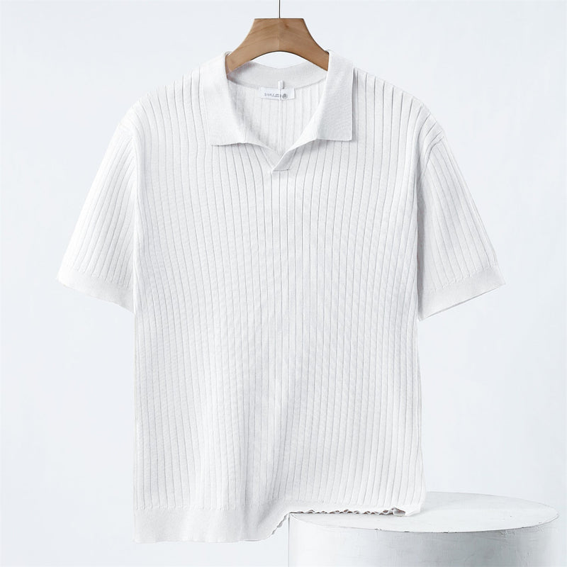 Herr Stickad Polo Skjorta i Högkvalitativt Material