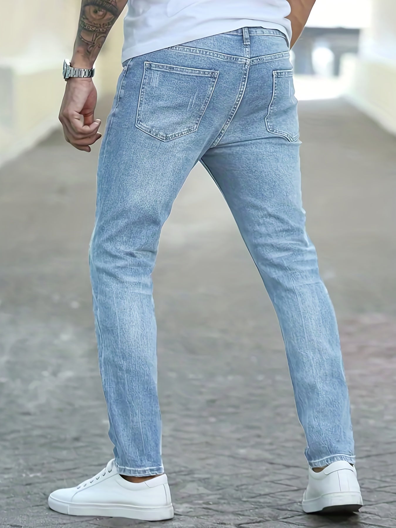 Herr Stretch Jeans Slim Fit Denim