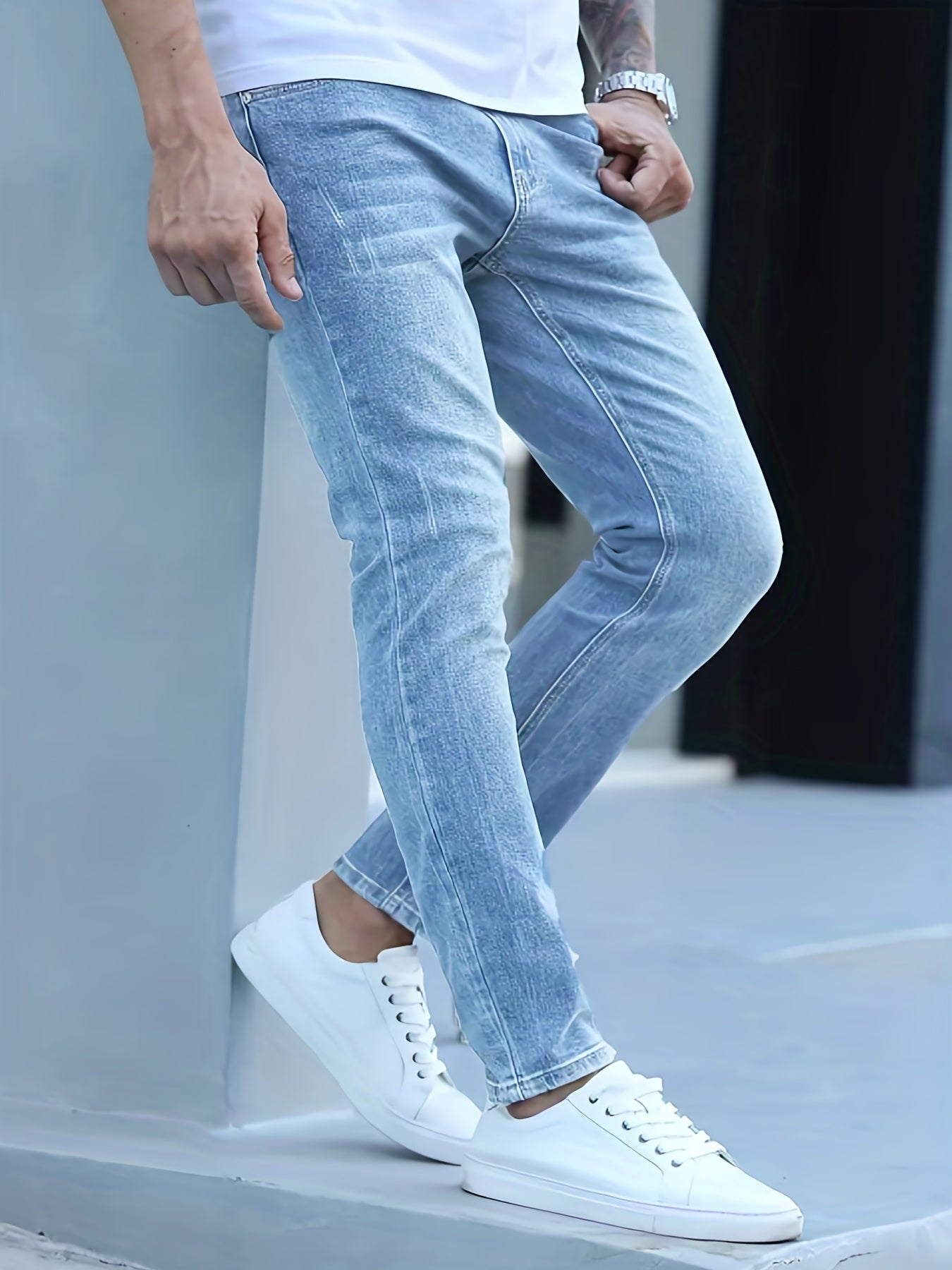 Herr Stretch Jeans Slim Fit Denim