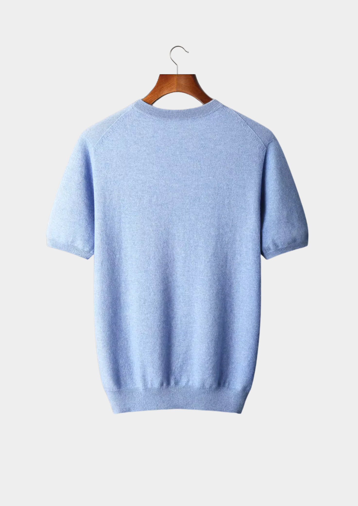 Herr T Shirt Bomull Kvalitet Rund Halsringning