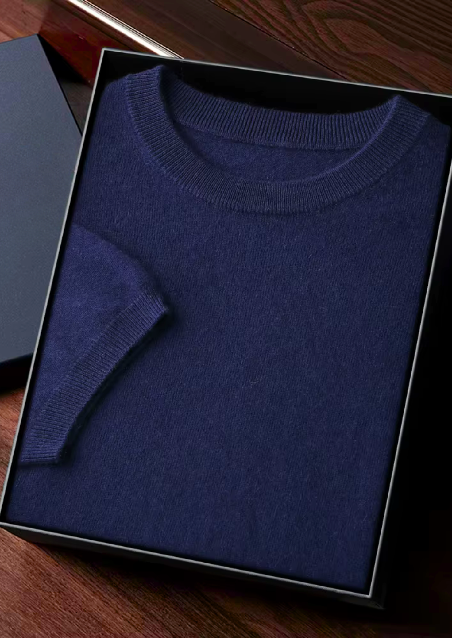 Herr T Shirt Bomull Kvalitet Rund Halsringning