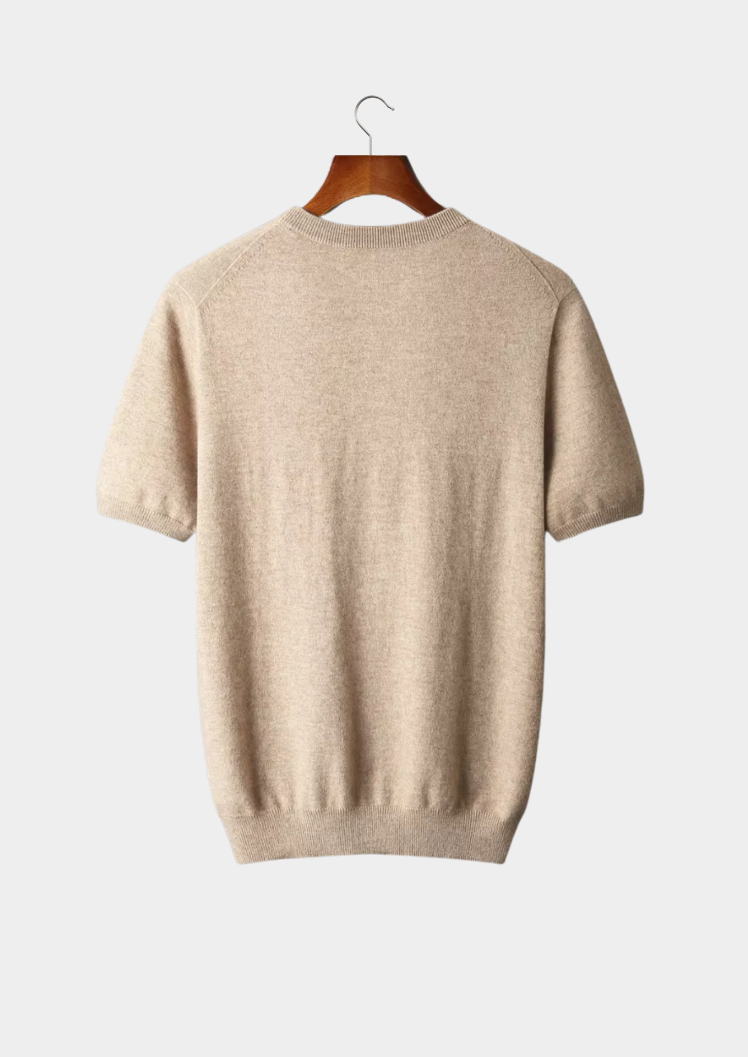 Herr T Shirt Bomull Kvalitet Rund Halsringning