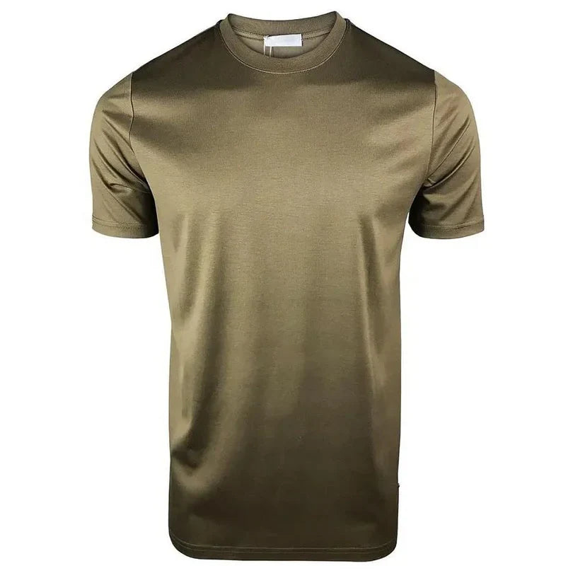 Herr T-Shirt Bomull Kvalitets T-Shirt Herr